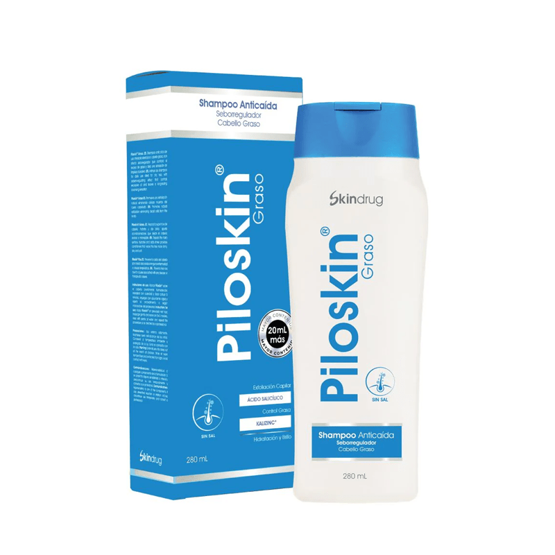 Piloskin-Shampoo-Anticaída-Seborregulador - Dermosalud Piloskin Shampoo Anticaída Seborregulador
